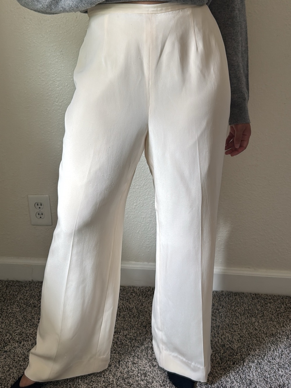 Vintage silk trousers